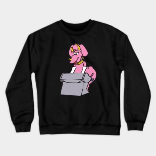 Triceratops Rocking the Keyboard! - Mesozoic Mind! Crewneck Sweatshirt